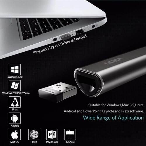 Wireless Presenter Remote-Control Slide Clicker Flip-Pen PPT
