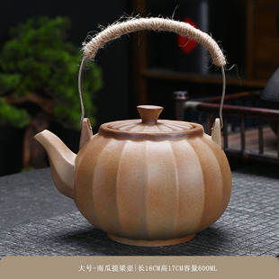 粗陶煮茶老岩泥复古围炉温茶壶柴烧盖子茶具配件家用功夫茶具单品
