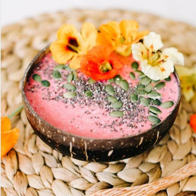 12-15cm Natural Coconut Bowl protection wooden bowl Coconut - 实物图