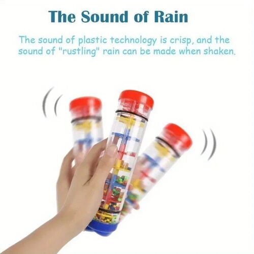 1Pc Rainmaker Musical Toy, Rain  Bell Hand Shaking Toy Monte