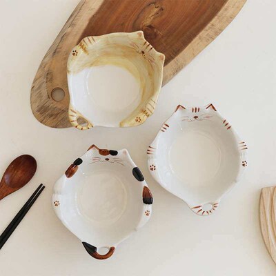 Meal Bowl Cartoon Underglaze Color Breakfast Rice Bowl High