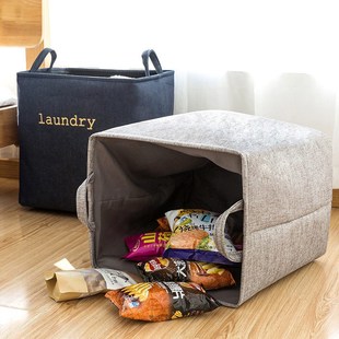 basket laundry storage bag脏衣篮衣服篓放洗衣收纳筐杂物布艺桶