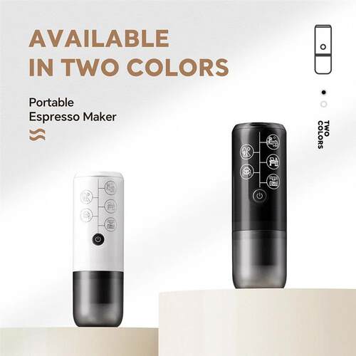 Portable USB Rechargeable Espresso Coffee Maker 17Bar Pressu