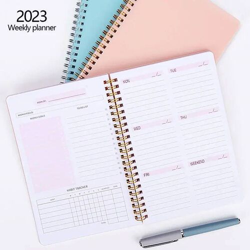 2024 Weekly Planner A5 Spiral Binder Notebook 52 Weeks Agend