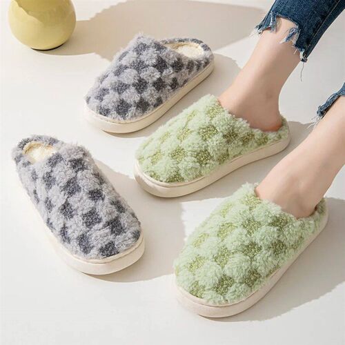 Cotton Slippers for Women Winter Home Indoor Home Warm Non-S