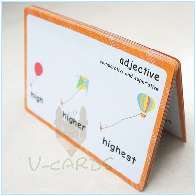 16 Groups 48 Words Comparative Adjective English Learning Ca