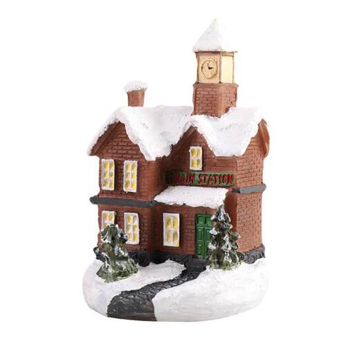 Christmas Decorations Resin Small House Micro Landscape Resi