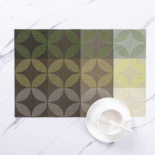 30 * 45CM European and American blue rectangular dining mat