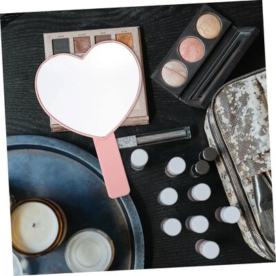 1 Pcs High Definition Handheld Heart-shaped Eyelash Mirror E