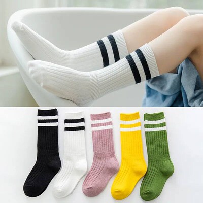 1-12 Yrs Kids Boys Toddlers Girls Socks Knee High Long Soft