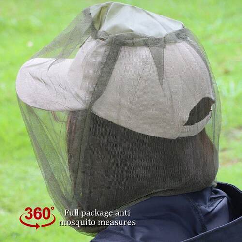 2 Pcs Outdoor Fishing Cap Anti Mosquito Insect Garden Beekee