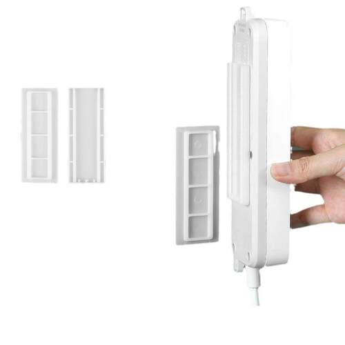 Wall-mounted power strip holder, no drilling required, adhes