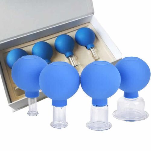 Vacuum Cupping Cups Set Kit Family Vacuum Cans Rubber Head G