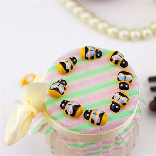 50/100pcs Bee Wooden Mini DIY Scrapbooking Easter Decoration