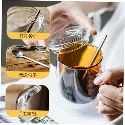 Glass Double Walled Heat Insulated  Tea Cup coffee mug 杯子