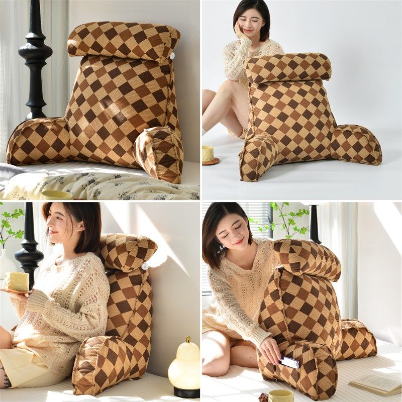 床头软卧室靠背垫床上靠枕护颈靠垫抱枕宿舍学生沙发护腰枕头喂奶,居家布艺,床头靠垫,淘宝优惠券,粉丝福利购,淘宝优惠卷