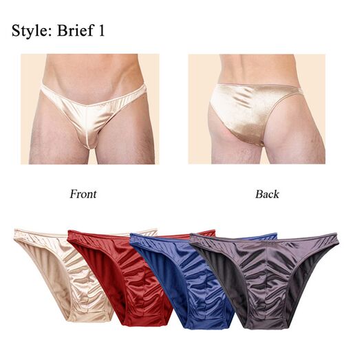 Mierside #0806 4Pcs/Bag Mens Low Waist T-Back G-String&Brie