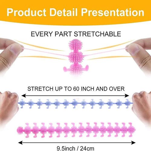 Worm Noodle Sretch String TPR Rope Sqishy Anti Sress Toys St