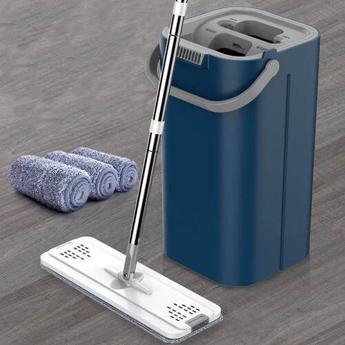 fo 2in1 self-wash and squeeze dry flat mop with bucket拖把