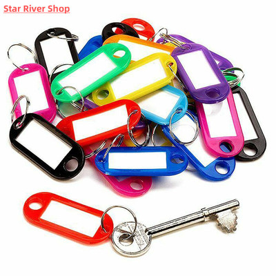 30pcs/set Multicolor Keychain Key ID Label Tags Luggage ID T