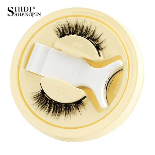 SHIDISHANGPIN 5 Styles Natural Magnetic Eyelashes Set 1 Pair