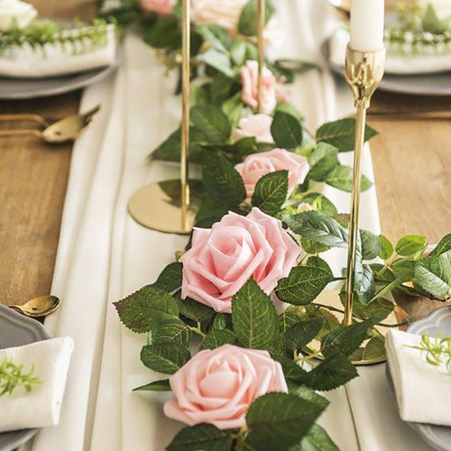 2m Artificial Flowers Rose Ivy Vine Wedding Decoration Real