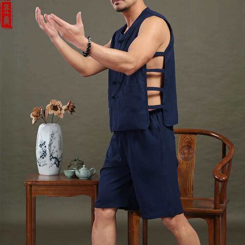 Summer Tang Suit Mens Thin Waistcoat Waistcoat Waistcoat Sh