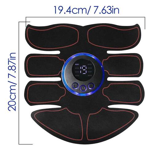 8 Modes EMS Wireless Muscle Stimulator Fitness Trainer ABS A