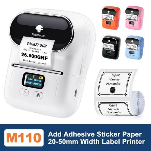 M110 Self-adhesive Smart Thermal Label Printer for Business,