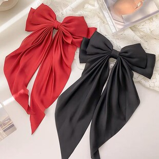 Red bow tie hairpin female Headband hair accessories clip