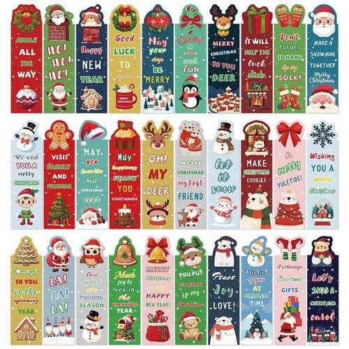 30pcs Retro plant flower bookmark Reading pages Annotated bo