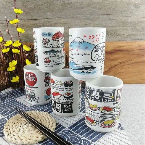 Japanese Impression Ceramic Mugs Creative 300ml Coffee Tea