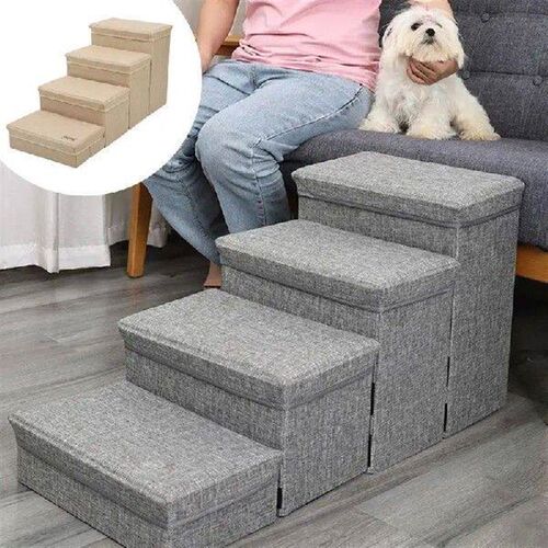 Pet Dog Stairs Creative Puppy Bed Stairs 4-Step Pet Stairs