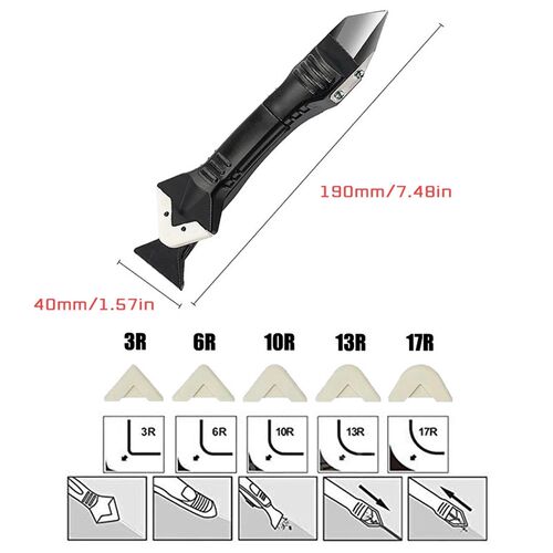 Silicone Scraper Glue Remover Knife Angle Beauty Crevice Spa