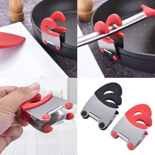 Kitchen Accessories Stainless Steel Pot Pan Holder Spatula C