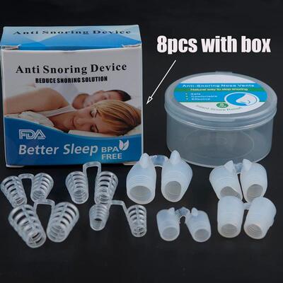 8pc Anti-Snoring Device Prevent Snoring Sleeping Prevent Nas