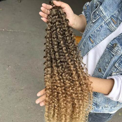 Curly Hair Extensions Synthetic Hair High Quality Water Wave