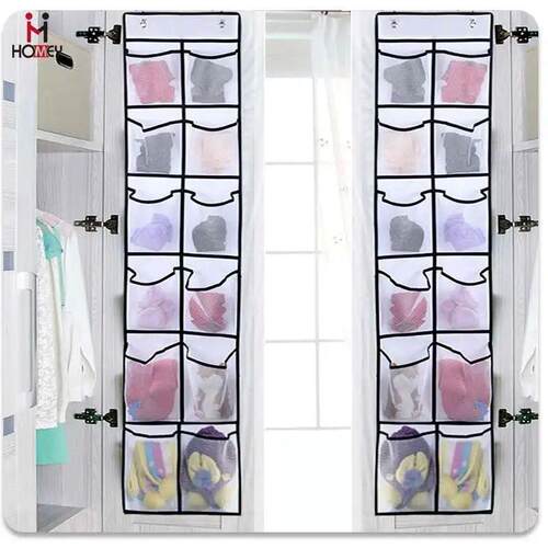 12 Compartments Behind The Door Shoe Storage Hanging Bag Mes