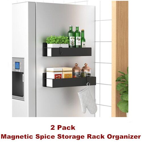 Magnetic Spice Storage Rack Fridge Refrigerator Organizer