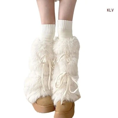 JK Girls Boot Cuffs Leg Warmers Women Winter Warm Sweet Ribb