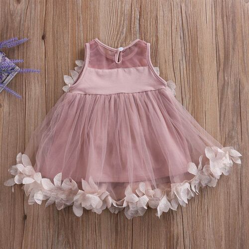 1-7Y Children Girls Dress 2023 Summer Baby Clothes Sleeveles