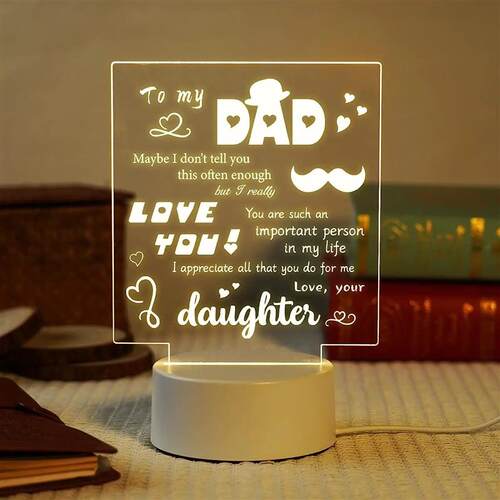3D Night Light Dad Gifts Lamp to My Dad Gift from Daughter S