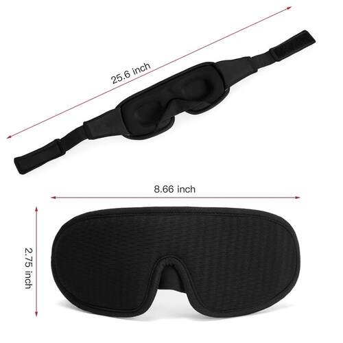 3D Sleeping Mask Block Out Light Soft Padded Sleep Mask For