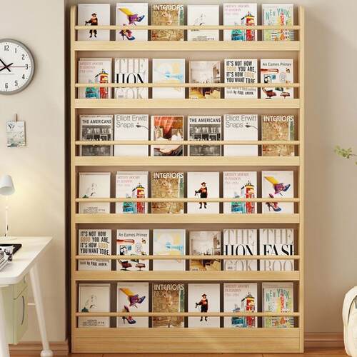 Real bookshelfchildrens reading area, bookshelf against the