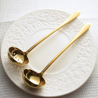 Dutch Style Skimmer Extra Long Soup Strainer