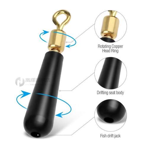 50pcs/ Box High Quality Drift Fishing Floats Seat Copper Hea