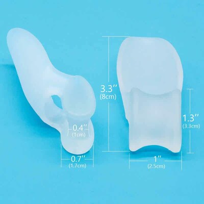 6pcs Silicone Gel Hallux Valgus Orthopedic Protector Toe Bun