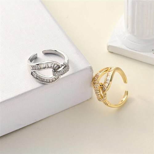 Horseshoe buckle ring female ins fashion tend all-match ligh