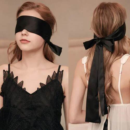 Silk Eye Cover Savour Eye Patches Cute Blindfold Silk Ribbon