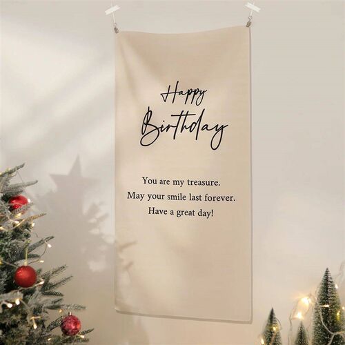 1PC birthday party hanging cloth decoration layout hanging f